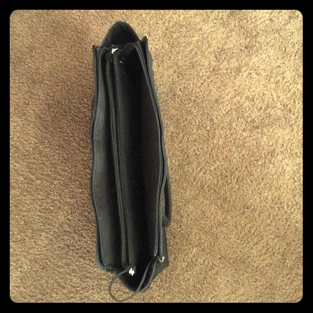 Black purse,leather.
